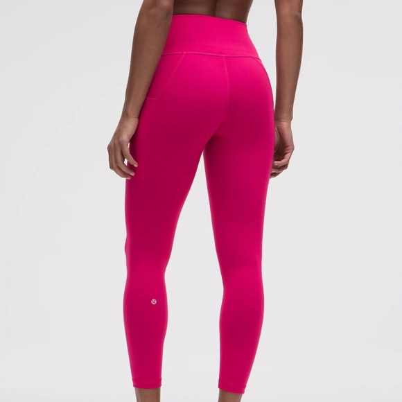 [NWT] Lululemon Wunder Train High Rise Tight Pockets 25" Passionate Pink - Sz 6 - Picture 2 of 16